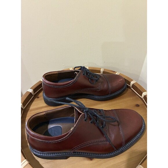 DOCKERS Mens Shoes  Size 8M Brown Leather Dress Oxfords Lace Up  090-2219 - Picture 4 of 5